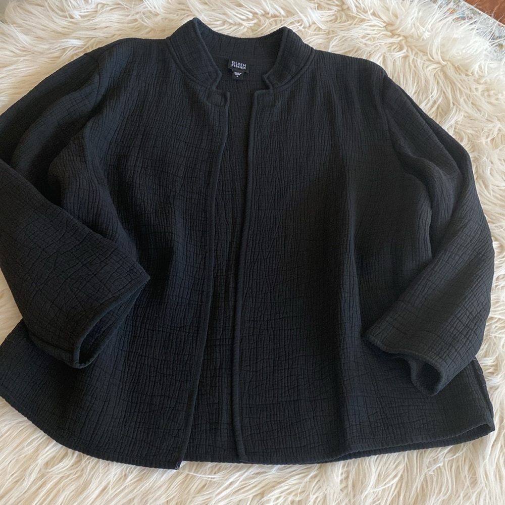 EILEEN FISHER open front blazer